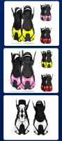 Aletas de silicona para snorkel, entrenamiento para adultos y niños, portátiles, cómodas, antideslizantes, equipo de natación, aletas de buceo. - details 7
