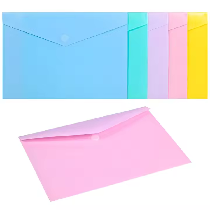 Carchivo sobre folio c/velcro pp soft 200 micras pack 10 c/surtidos pastel - 1