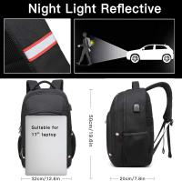 Mochila para cargador portátil, Bolso antirobo Extra Grande para Viaje de Negocios con Puerto de carga USB - details 2