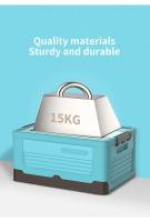 Caja De Almacenamiento Grande Con Tapa Para Exteriores Y Camping Plegable Plástico Organizador De Suministros Para El Hogar Y Coche - details 0