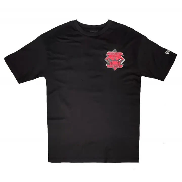 Camiseta "NBA Championship Bulls Back Print Logo" New Era , Oversized en negro NEW ERA - 1