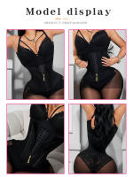 Faja Colomniana De Compresión Doble Para Mujer Control De Abdomen Postparto Modeladora Y Adelgazante Talla XS-3XL Color Negro - details 4