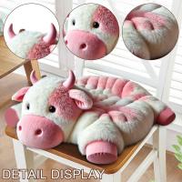Cojín De Silla De Peluche De Forma De Vaca Para Mascotas Gatos Y Perros Almohadas De Decoración Para Habitación Suministros Para Mascotas Cómodo Y Transpirable - details 14