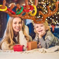 Nueva Decoración Inflable De Cabeza De Ciervo Para Navidad Juguete Modelo Inflable Para Interior Y Exterior Adorno De Jardín Para Fiesta De Año Nuevo - details 1