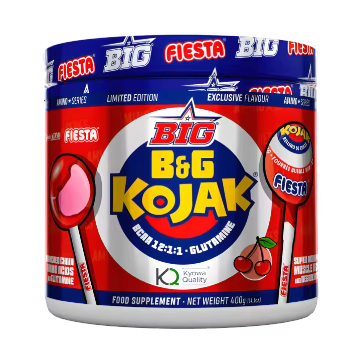 B&G Kojak (BCAA 12:1:1 + Glutamina) 400gr Big aminoacidos ramificados reforzados con leucina para la construccion muscular - 1