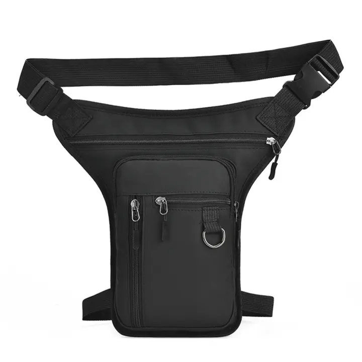 Bolsa Táctica Impermeable Para Viajes Moto Cinturón De Pierna Hombro Bum Pack Bolsa Lateral Para Hombres Bolsa De Mano Casual Al Aire Libre - 1