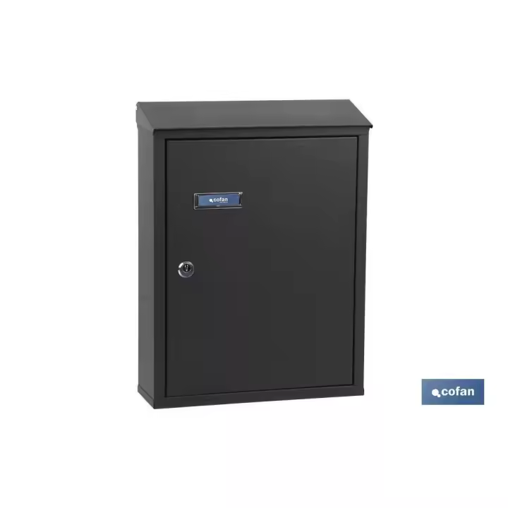 Buzón correo exterior negro modelo post 385x290x100mm - 1