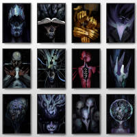 Pintura En Lienzo Abstracta De Horror Disco Elysium Juego Arte Para El Hogar Decoración De Pared Estilo Moderno Vertical Rectangular - details 1