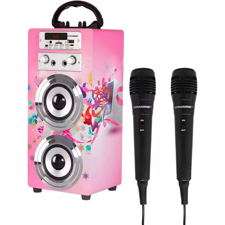 DYNASONIC Altavoz Bluetooth Portatil 025-10 Multicolor Originales, Lector USB, Micro SD, Radio FM, inalámbrico con batería Recargable - 1