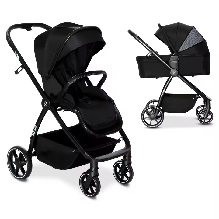 Asalvo Silla de Paseo Duo Rodas – Sistema Modular 2 en 1, Con Capazo y Silla de Paseo Reversible, Plegado Compacto y Ruedas con Suspensión para Bebés hasta 22 kg - 1