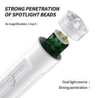 Secador De Uñas Portátil Con Luz UV LED Lámpara Para Polvo De Uñas Herramienta De Secado De Uñas Manuales Luz Flash LED - details 2