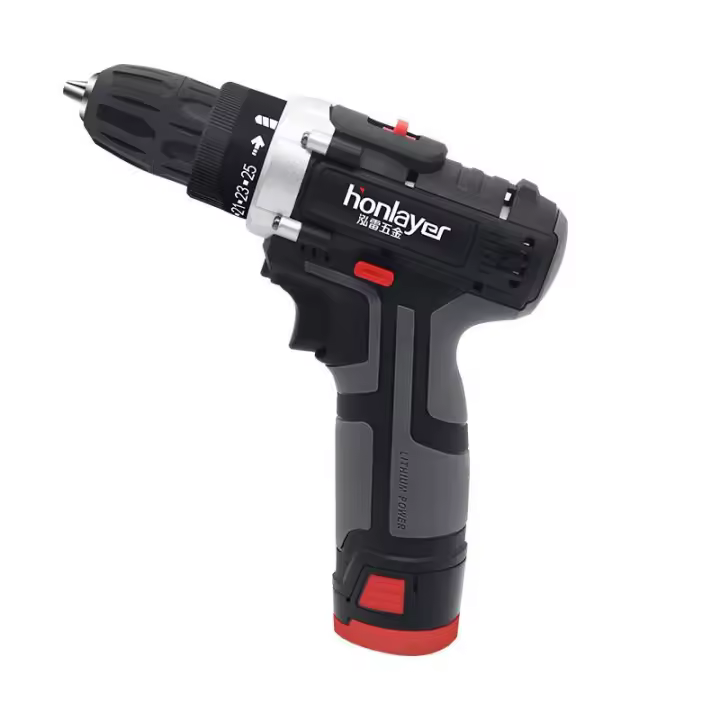 Taladro inalámbrico de 1200 RPM, controlador de taladro con indicador LED de mandril de Metal de 10mm para proyectos de bricolaje - 1