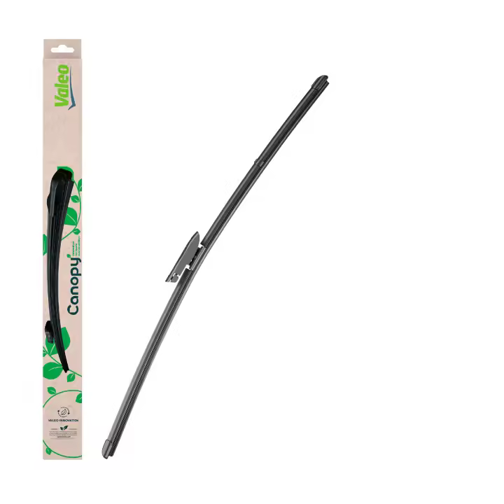 Valeo Canopy - CAN77 - Escobilla Limpiaparabrisas Plana Hecha Con Materiales Naturales Y Reciclados De Longitud: 600mm (Paquete x1) - Limpiaparabrisas Frontal - 1