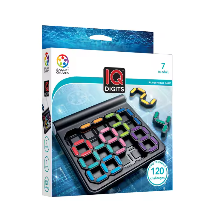 Smart Games - IQ Digits | Juegos De Mesa Niños 7 Años | Juegos Educativos 7 Años | Rompecabezas Niños Y Adultos | Puzzle 7 Años | Juegos Niños 7 Años - 1