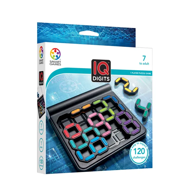 Smart Games - IQ Digits | Juegos De Mesa Niños 7 Años | Juegos Educativos 7 Años | Rompecabezas Niños Y Adultos | Puzzle 7 Años | Juegos Niños 7 Años - 1
