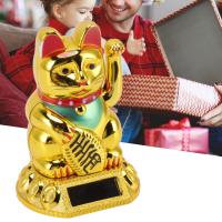 Adorno De Gato Felino Solar Iluminación Inducción Brazo Balanceante Estatua Japonesa De Suerte Para Decoración De Casa Coche Oficina - details 16