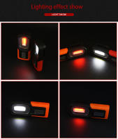 Linterna LED COB Magnética Recargable USB Luz De Trabajo Portátil Para Camping Y Reparación De Autos Lámpara De Emergencia Con Soporte - details 9