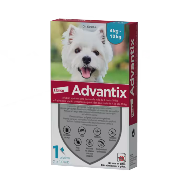 ADVANTIX Perro (4 a 10 kg) (1 pipeta) - 1