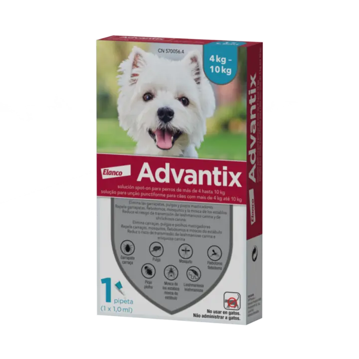 ADVANTIX Perro (4 a 10 kg) (1 pipeta) - 1