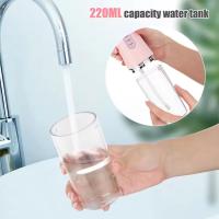 Irrigador Bucales Portatil, Irrigador Dental Portatil Viaje con 4 Boquillas 3 Modos,USB, 220ml Recargable Irrigador limpiador Dientes Agua Presion, IPX7 Impermeable - details 2