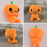 Peluche de calabaza de Halloween, calabaza de peluche naranja de Halloween, peluche esponjoso, lindo cojín de calabaza festivo, juguete suave para decoraciones de Halloween, agrega un ambiente festivo - details 3