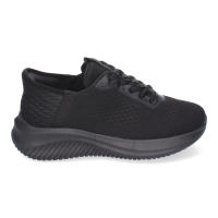 Davinia Shoes Zapatillas Deportivas Elegantes Planas para Mujer con Adornos Perforados, y Cierre de Cordones, Perfectas para el Dia a Dia. Shoes&Blues.es HT20-39-Negro - details 1