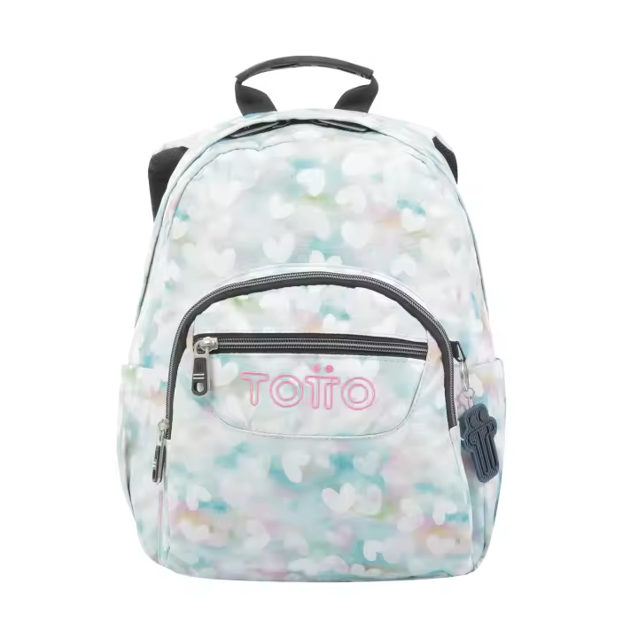 Mochila Escolar Corazones Pastel - Tempera Totto España - 1