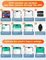 Reloj inteligente  Smartwatch Android para hombre y mujer, pulsera con pantalla a Color de 2024, Bluetooth, llamadas, control de presion y oxigeno en sangre. - details 15