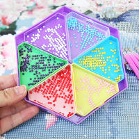 Kit De Paleta De Diamante 7 En 1 Con Almacenamiento Hexagonal De Gran Capacidad Y Pluma De Diamante Herramientas Para Pintura Y Bordado Artísticos - details 3