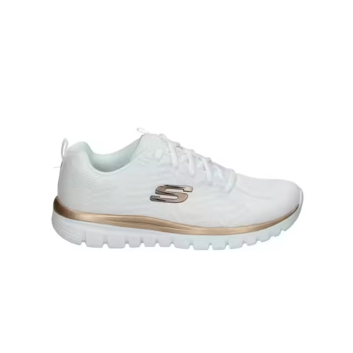 Sneakers Skechers Graceful-get Connected Mujer Blanco-oro - 1