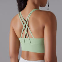 Sujetador Deportivo Para Mujer Alta Soporte Impacto Yoga Running Quick Dry Top Deporte Gimnasio Padded Bralette Sexy - details 46