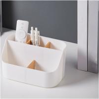 Organizador de escritorio, 5 compartimientos, Organizador de Oficina de Bambú, Caja de almacenamiento multifuncional, Organizador de escritorio, para smartphones, bolígrafos, Cosméticos, - details 5
