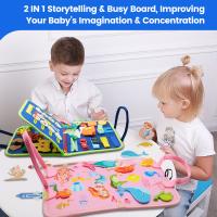 Juguete Montessori De Actividades Sensoriales Para Niños Busy Board Educativo Preescolar Fomenta Los Primeros Habilidades De Aprendizaje Y Motricidad Finas Edad Recomendada 3-6 Años - details 23