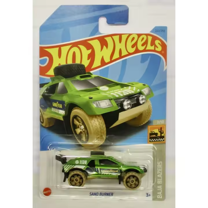 Hot Wheels -  Baja Blazers – Sand Burner - A los coleccionistas les encantarán los detalles realistas - Produto Oficial -   Para niños y niñas a partir de 3años - 1