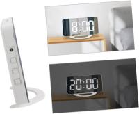 1 Set Mirror Surface Shaking Alarm Clock Electronic LED Clock with Unique Design for Home Bedroom Office Lightweight Multi Scene Use Present - details 4