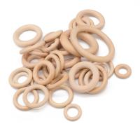 Anillos De Madera Natural Despintados Para Manualidades 20/10 Pcs Anillos De Trenzado Para Joyería Hecha a Mano Y Lace - details 0