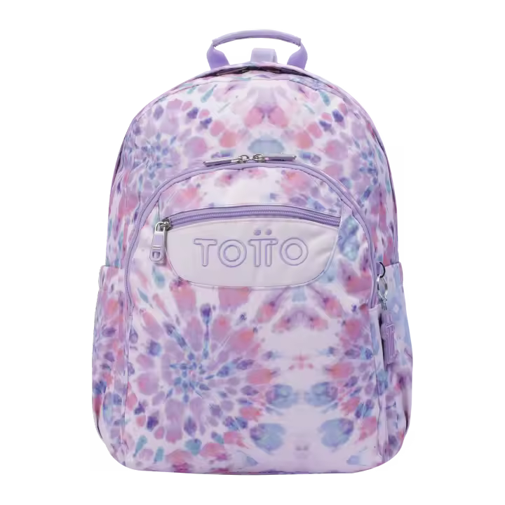 Totto Mochila escolar   Acuareles -Dimensiones:33 x 44 x 14 cm-Material: Poliester reciclado - 1