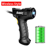 Bomba de aire con cable/inalámbrica para coche, compresor de aire portátil recargable, Digital, equipo de inflado de neumáticos automático, 120W - details 2
