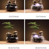 Estanque De Loto Creativo Tanque De Agua Fuente Humidificador De Espuma Para Sala De Estar Decoración De Escritorio De Oficina - details 10