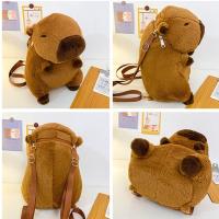 Mochila De Peluche De Delfín Kapybara Dual Propósito Bolso De Hombro Con Muñeco De Agua Pequeño Bolsa De Mano Para Jóvenes Y Adultos Unisex - details 0
