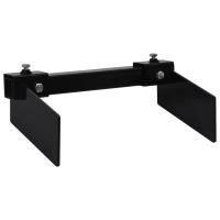vidaXL Adaptador quitanieves para cortacésped negro - details 1