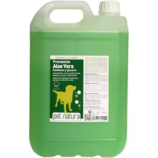 PETNATURA CHAMPÚ Frecuencia ALOE VERA 5 l - 1