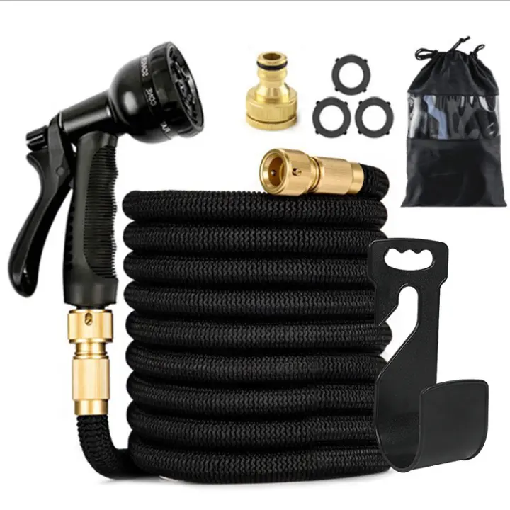 Manguera de Jardin Extensible, Mangueras Jardin con Pistola Rociadora de 8 Funciones Manguera Flexible y Ligera para Lavado de Coche, Jardín, Lavar la Mascota con Bolsa de Almacenamiento(7.5米 25FT) - 1