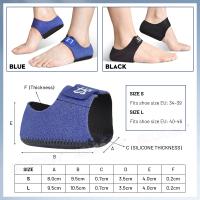 Protectores de talón Gel de silicona transpirable Copa de cojín Alivio del dolor de talón Manga Plantilla para calzado - details 9
