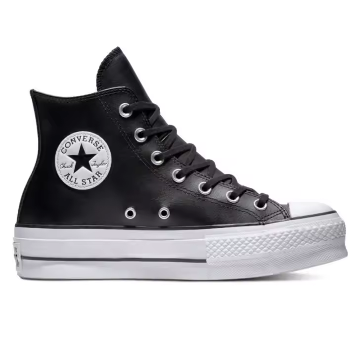 Zapatillas Converse Chuck Taylor All Star Lift Hi Negro Piel 561675C - 1