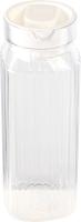 Jarra de plástico cuadrada para refrigerador con tapa (1,1 litros) - details 1