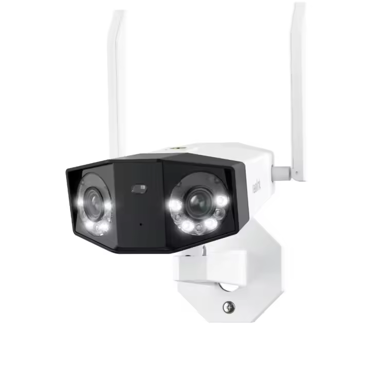 Cámara IP Reolink Duo 2 WiFi 4K | Doble Lente 180° | Visión Nocturna Color | Detección Inteligente | Audio Bidireccional | WiFi Dual 2.4/5GHz | Batería Recargable | IP67 Exterior - 1