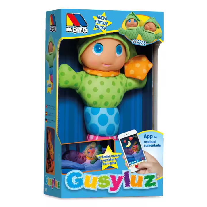 Muñeco Gusy Luz se Ilumina 28 cm Modelos Surtidos (Molto 385) - 1