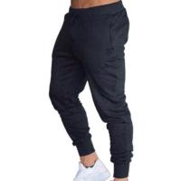 Pantalones De Correr Gris Para Hombre Musculares Suaves De Algodón Con Cierre De Cordón Pantalones De Gym Para Levantamiento De Peso - details 3
