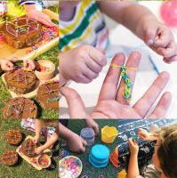 Bolsa De 300 Piezas De Banda De Goma Colorida Para Juguetes De Puzle DIY Y Pulseras Arcoíris Para Niños Juguetes Tejidos Y Horquillas - details 9